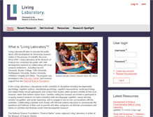 Tablet Screenshot of livinglab.org